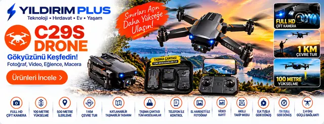 Yıldırım Plus C29S Drone ve Drone & RC Ürünleri