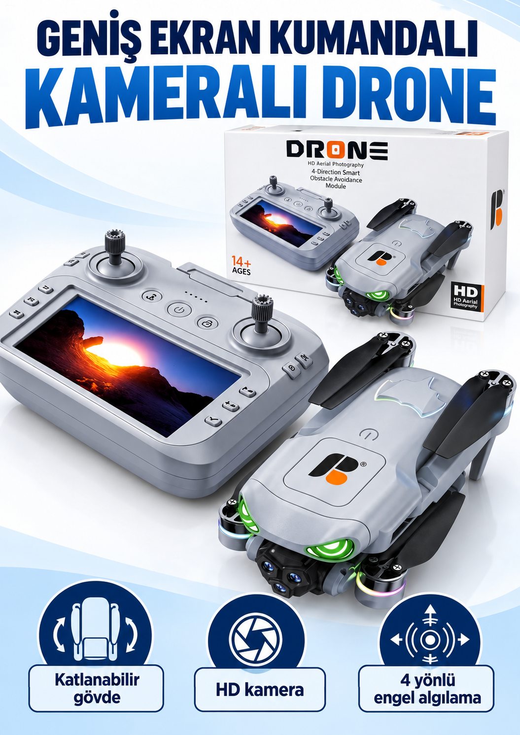 R06 geniş ekran kumandalı çift bataryalı HD kameralı SD kart kayıt özellikli drone R06 geniş ekran kumandalı çift bataryalı HD kameralı SD kart kayıt özellikli drone