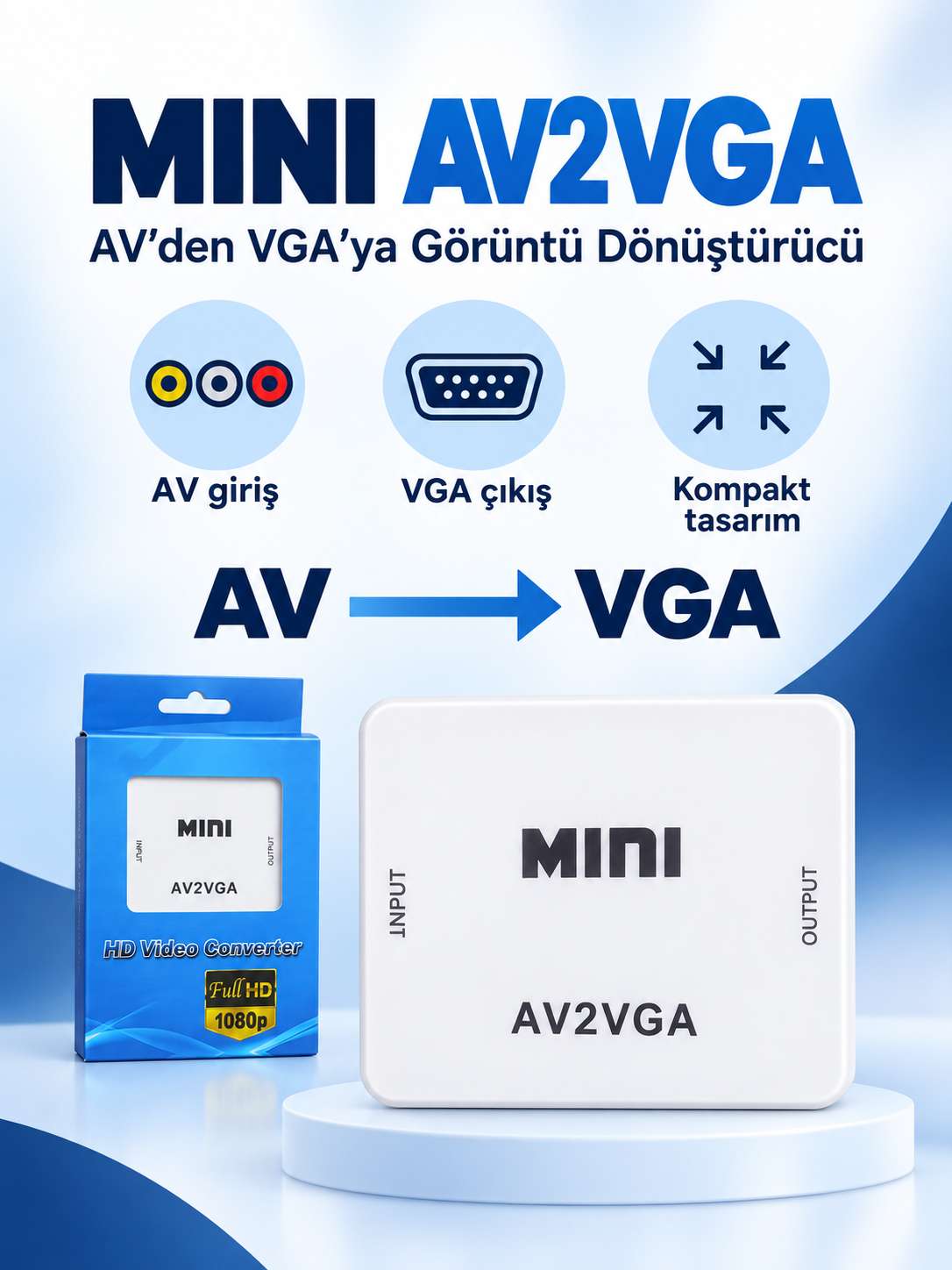 245 mini av2vga MINI AV2VGA AV VGA Görüntü Dönüştürücü ürün bannerı