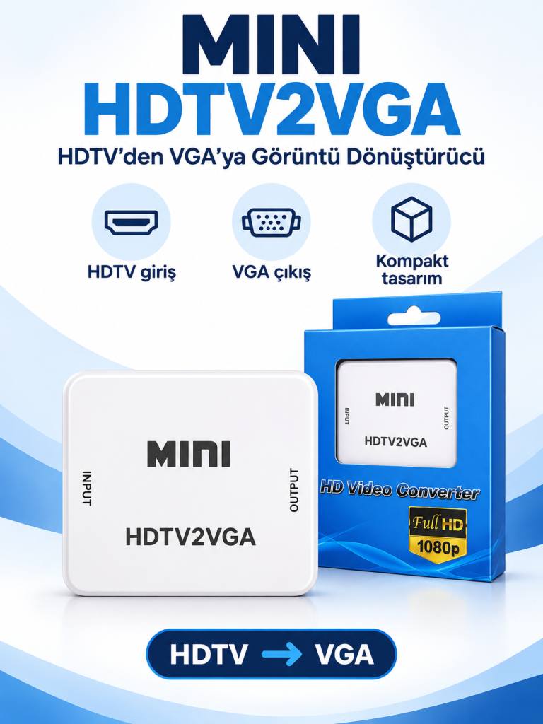 MINI HDTV2VGA Görüntü Dönüştürücü ürün bannerı