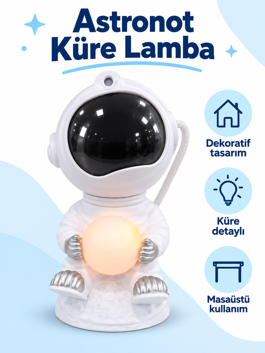 318 astronot kure Astronot Küre Lamba ürün bannerı