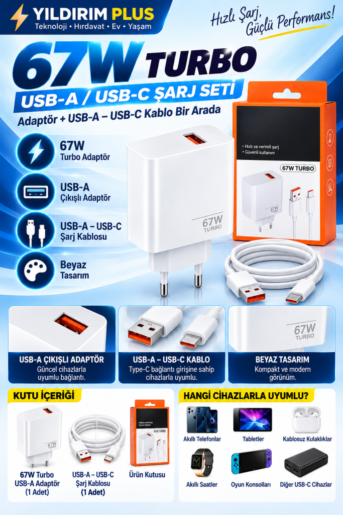 67w turbo Şarj seti tanıtımı
