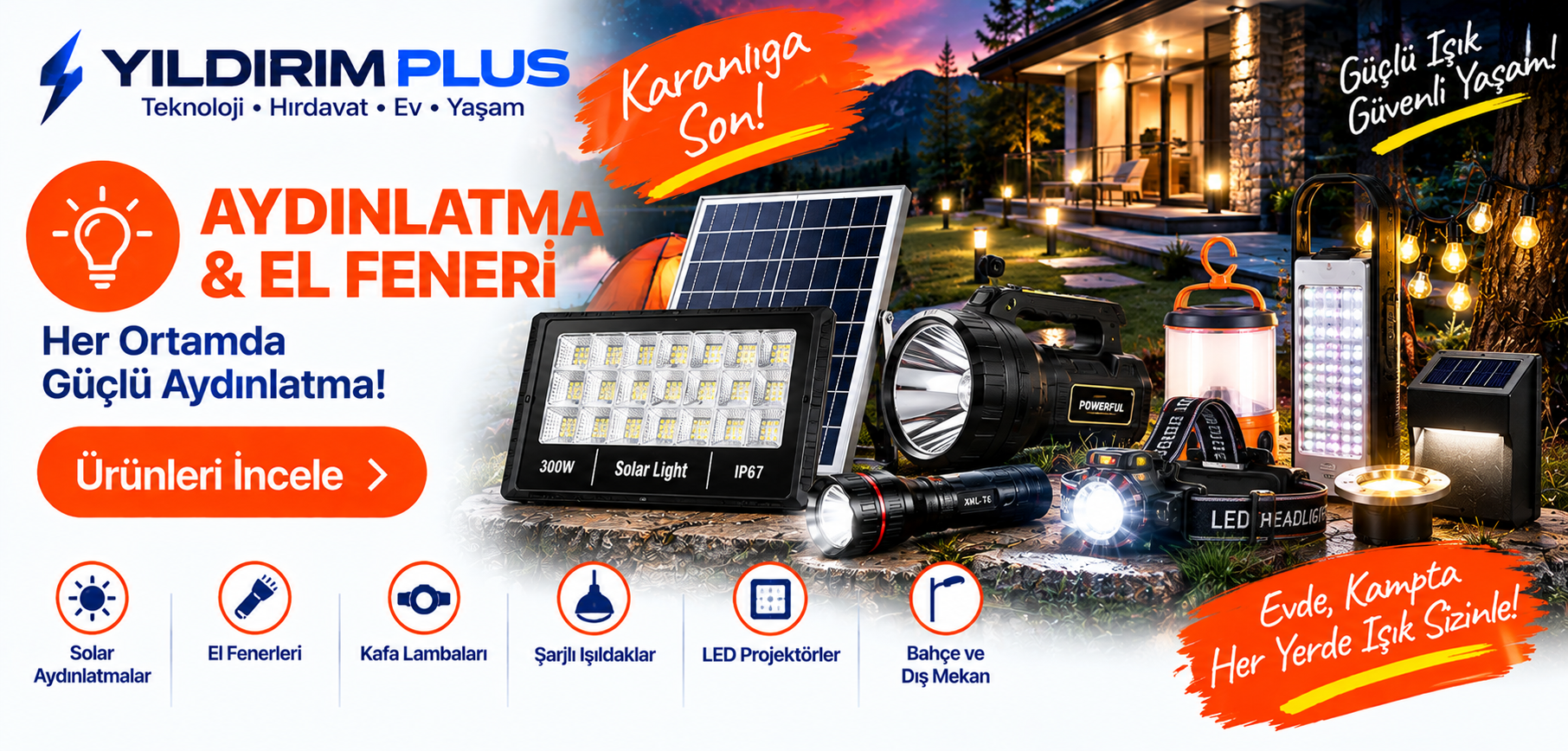 Sepette Ekstra Aydınlatma & El Feneri
