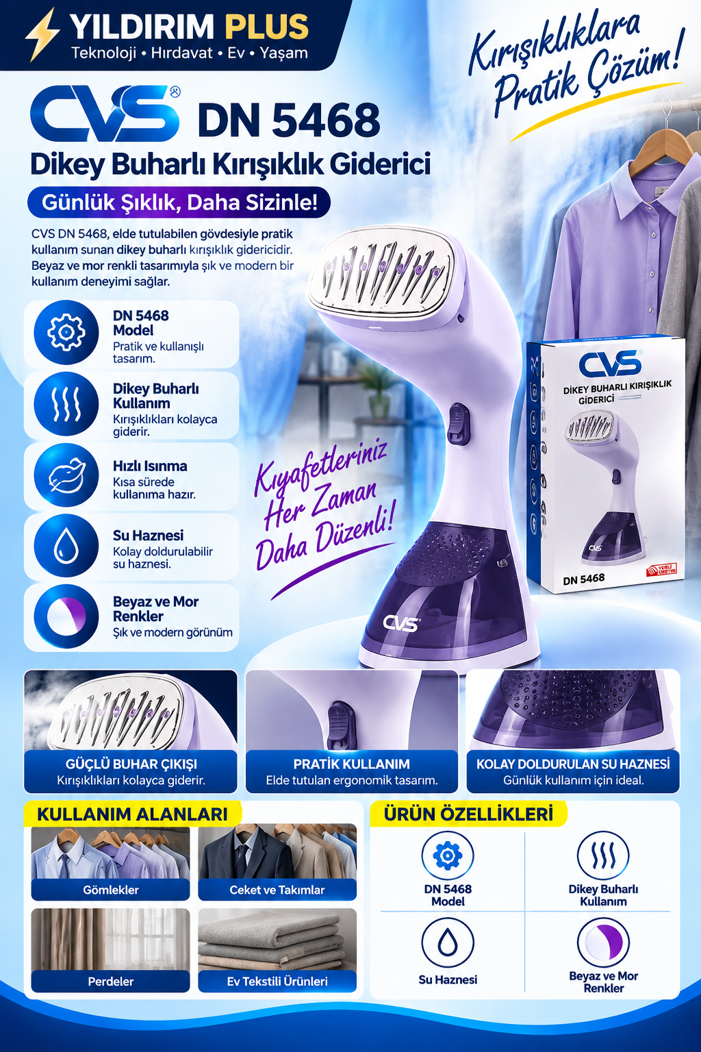 cvs dn 5468 pratik buharlı Şıklık cvs dn 5468 pratik buharlı Şıklık