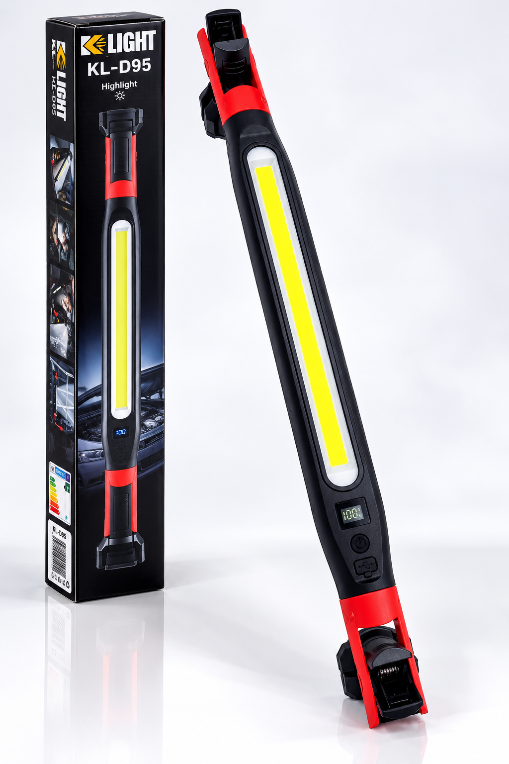 K-LIGHT KL-D95 Mıknatıslı 360° Döner Şarjlı LED Çalışma Lambası – 52,5 cm K-LIGHT KL-D95 Mıknatıslı 360° Döner Şarjlı LED Çalışma Lambası – 52,5 cm