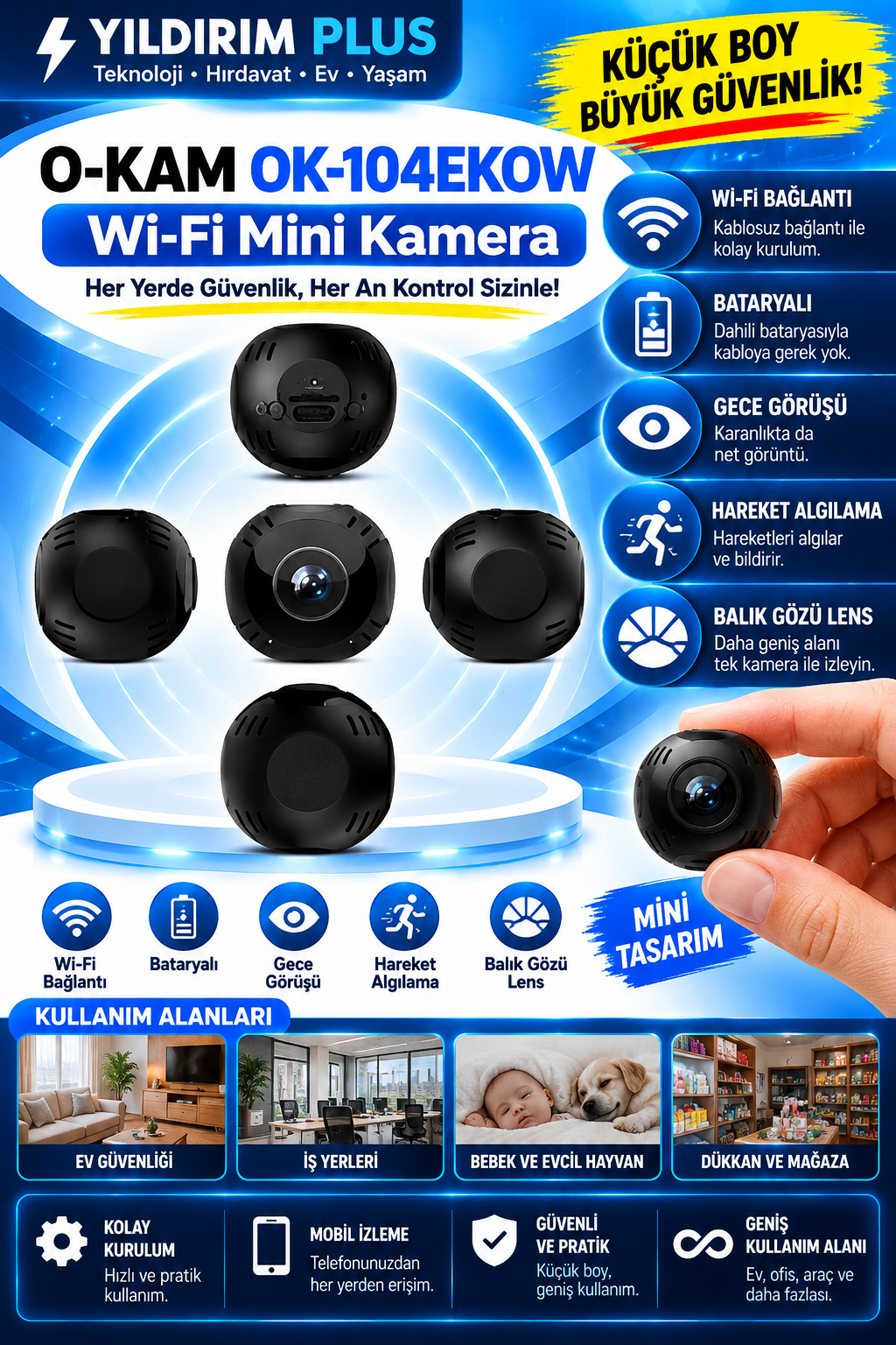 mini wi‑fi kamera güvenlik posteri mini wi‑fi kamera güvenlik posteri