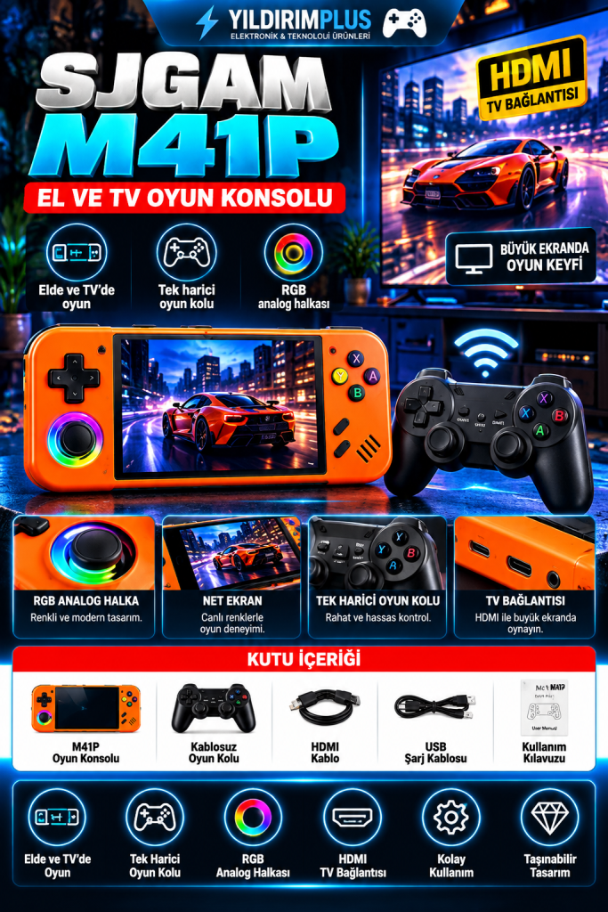 neon m41p oyun konsolu tanıtım posteri