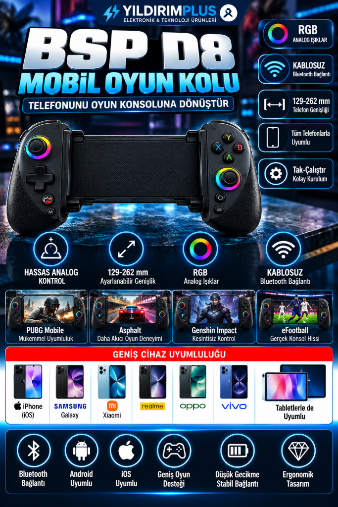 neon rgb mobil oyun kolu reklamı