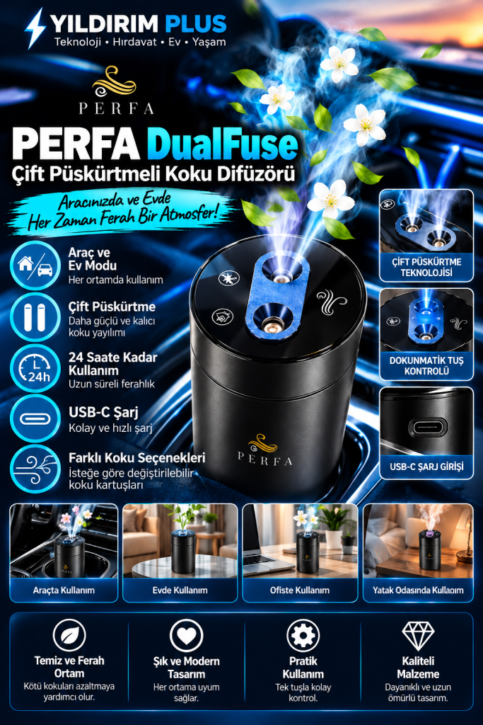 perfa dualfuse Çift püskürtmeli ferahlık