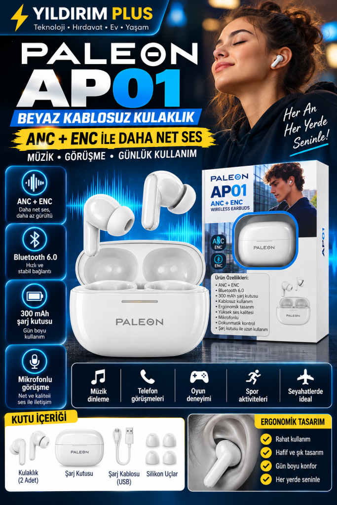 paleon ap01 kablosuz kulaklık reklamı
