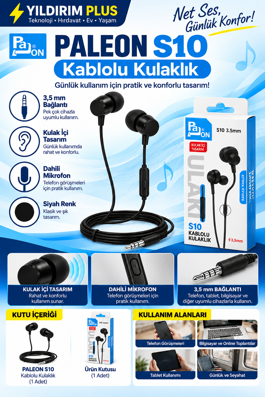 paleon s10 kablolu kulaklık tanıtımı paleon s10 kablolu kulaklık tanıtımı