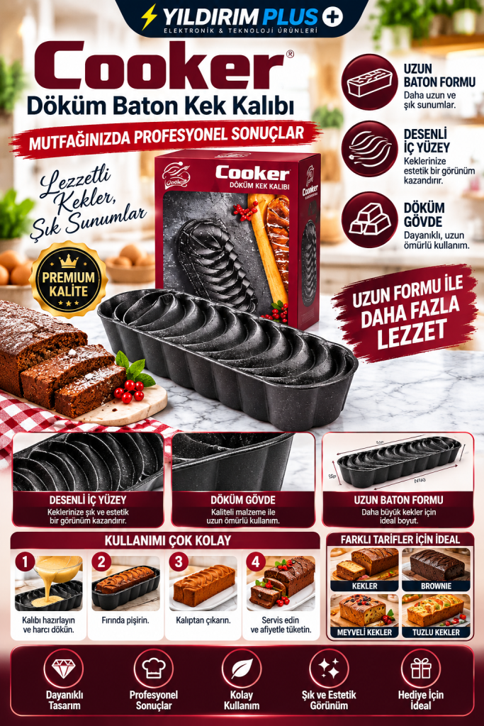 profesyonel döküm baton kek kalıbı (1)