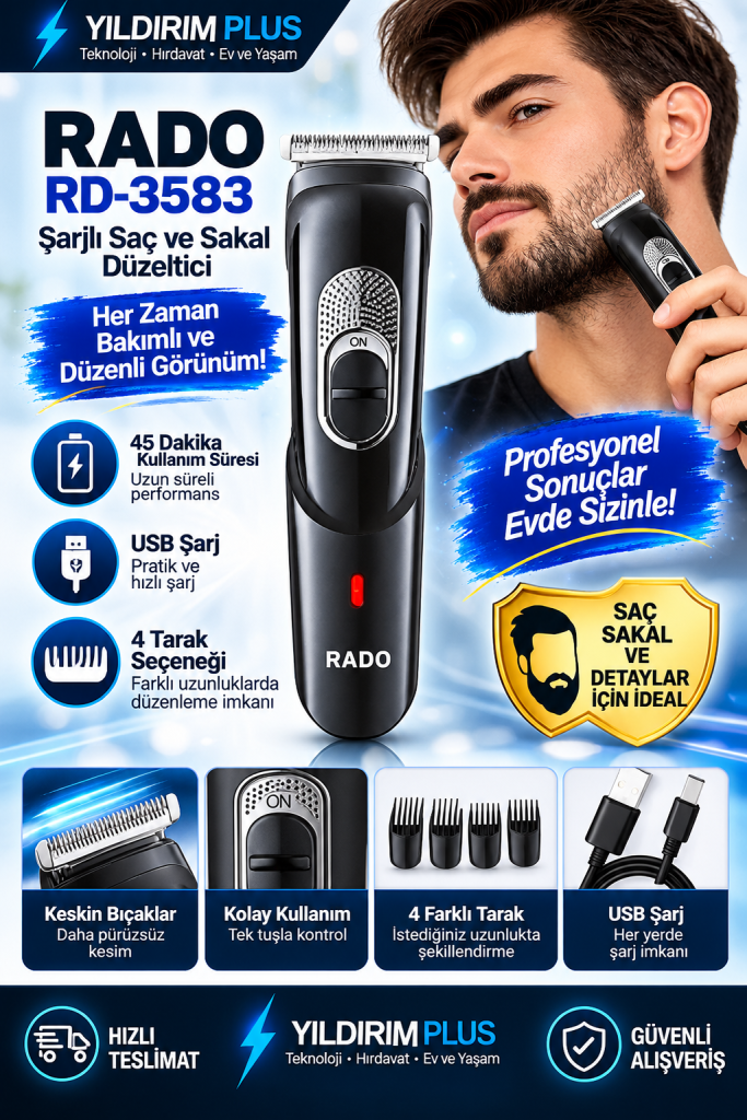 rado rd 3583 profesyonel tıraş deneyimi