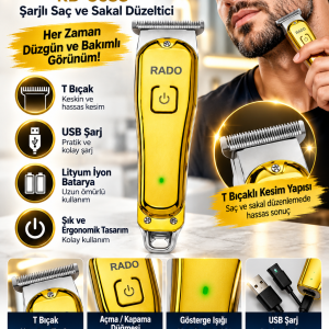 rado rd 3638 Şarjlı tıraş makinesi reklamı