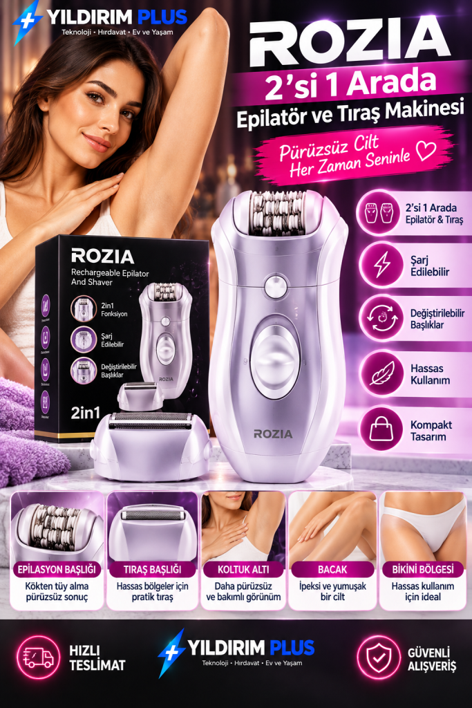 rozia 2’si 1 arada pürüzsüzlük reklamı