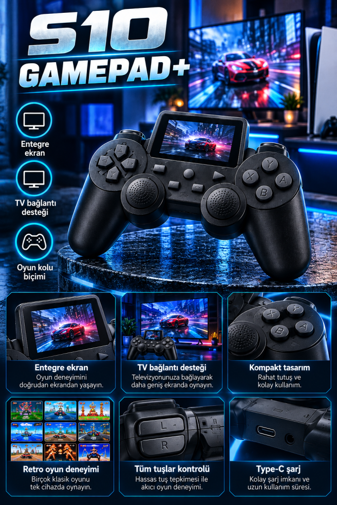 s10 gamepad+ neon oyun deneyimi