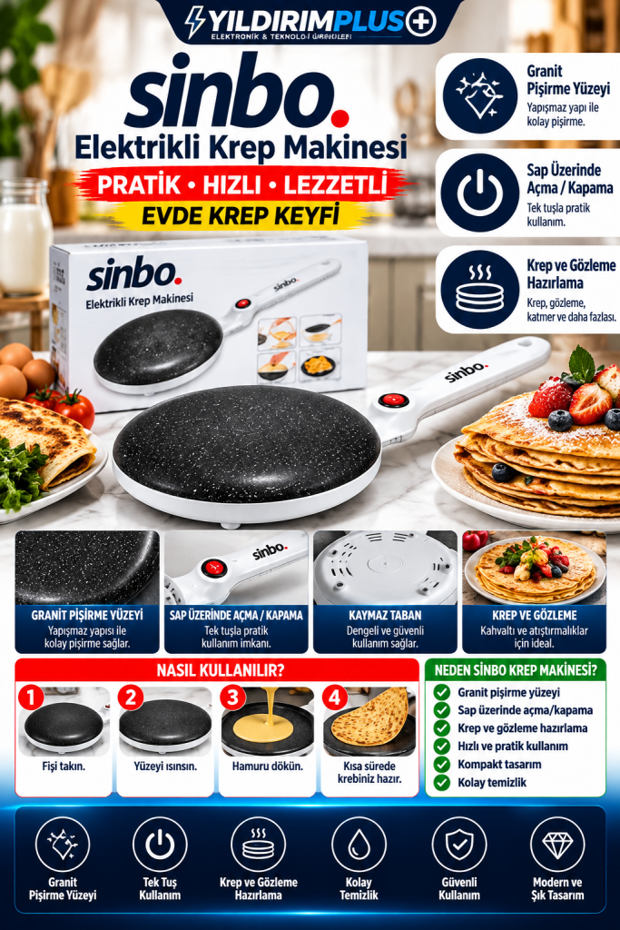 sinbo krep makinesi tanıtım posteri