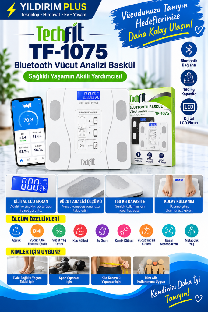techfit tf 1075 akıllı baskül tanıtımı