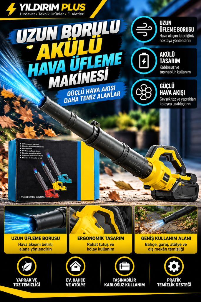 uzun borulu akülü hava Üfleme makinesi
