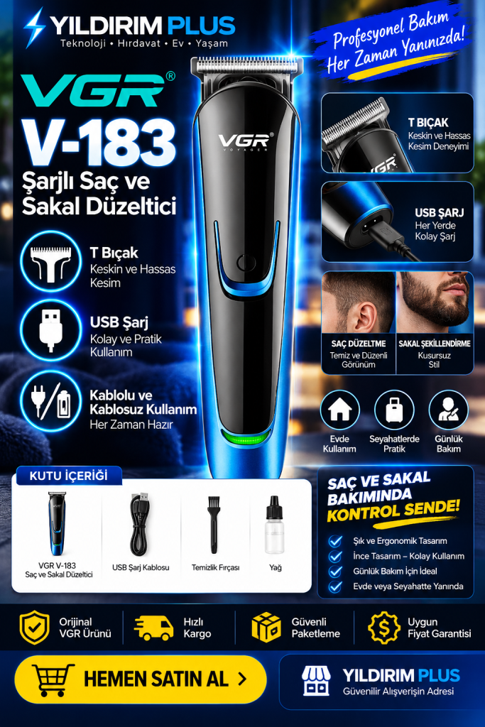 vgr v 183 profesyonel bakım reklamı