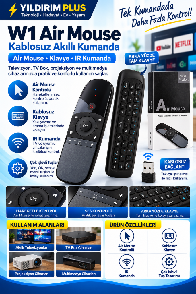w1 air mouse teknoloji rehberi