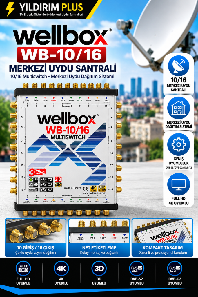 wellbox wb 10 16 merkezi uydu santrali
