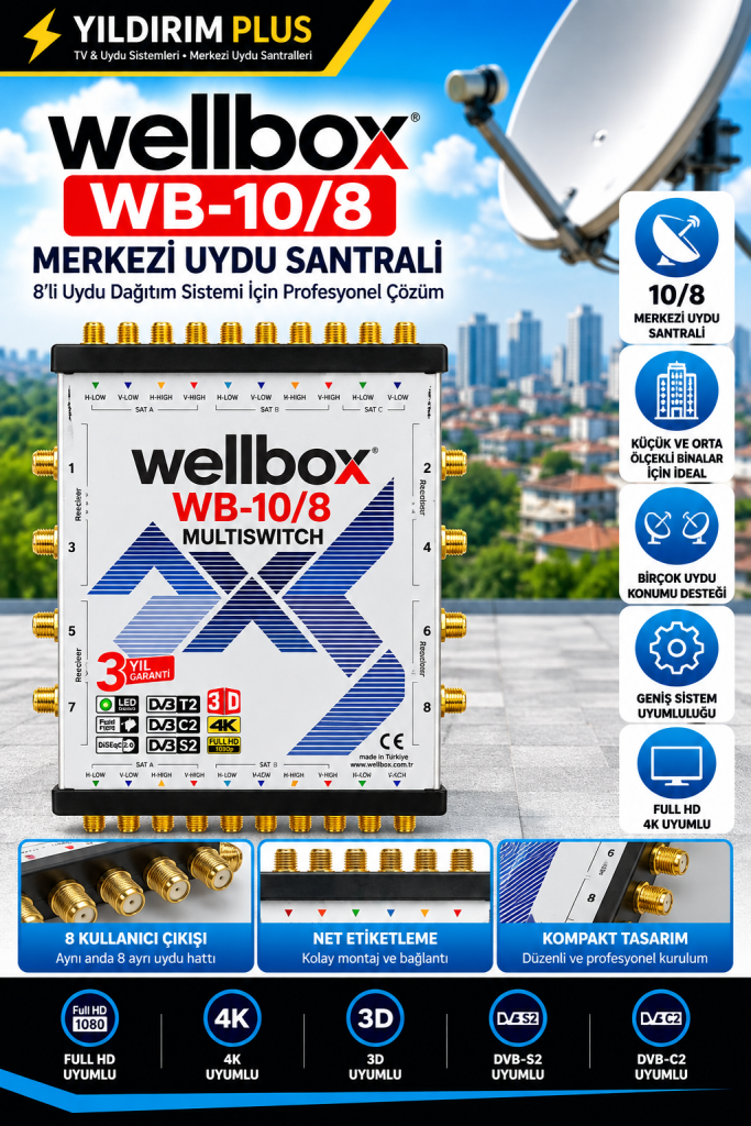 wellbox wb 10 8 merkezi uydu santrali