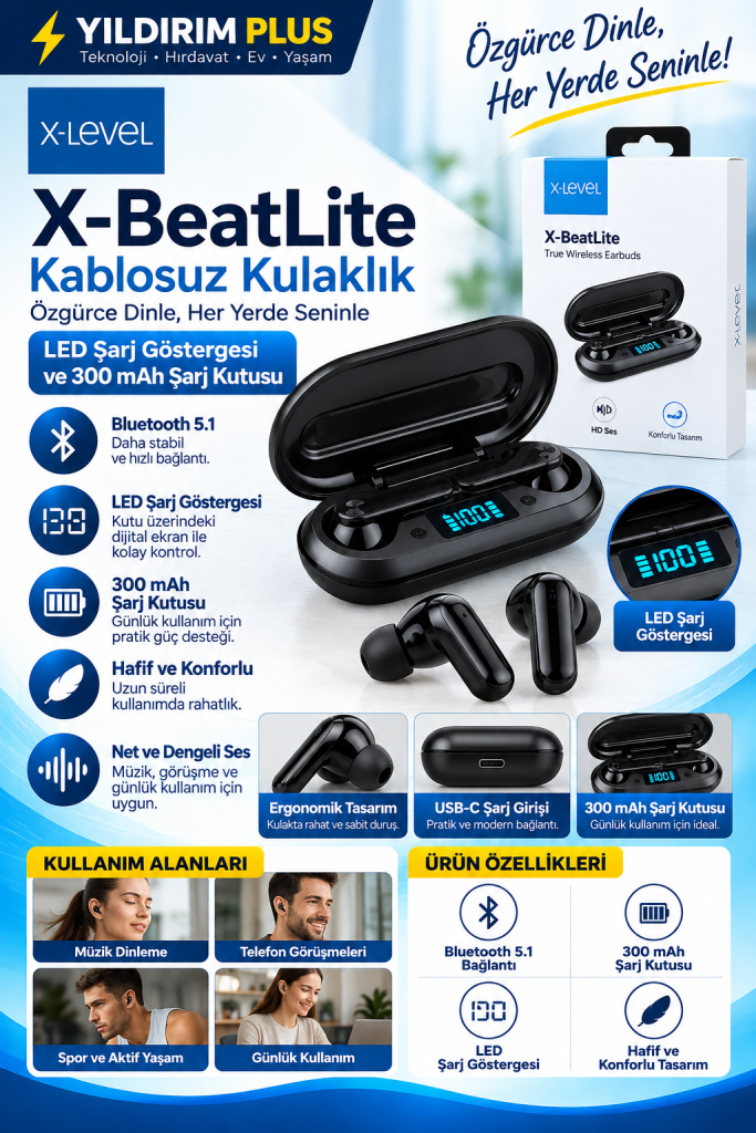 x beatlite kablosuz kulaklık reklamı