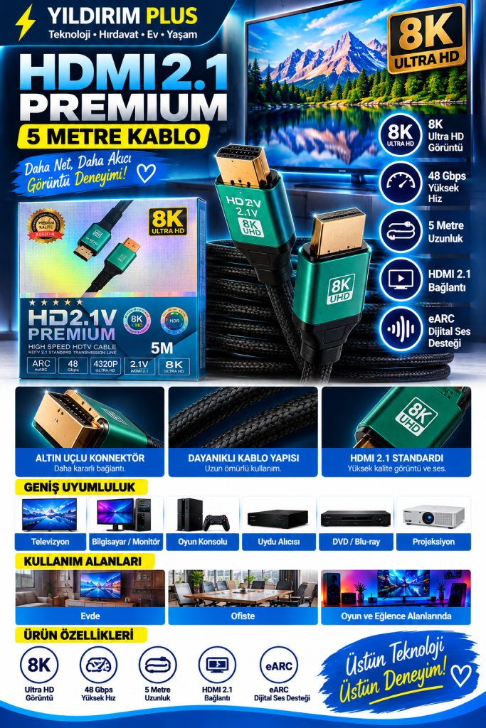 yıldırım plus hdmi 2.1 ultra hd reklamı