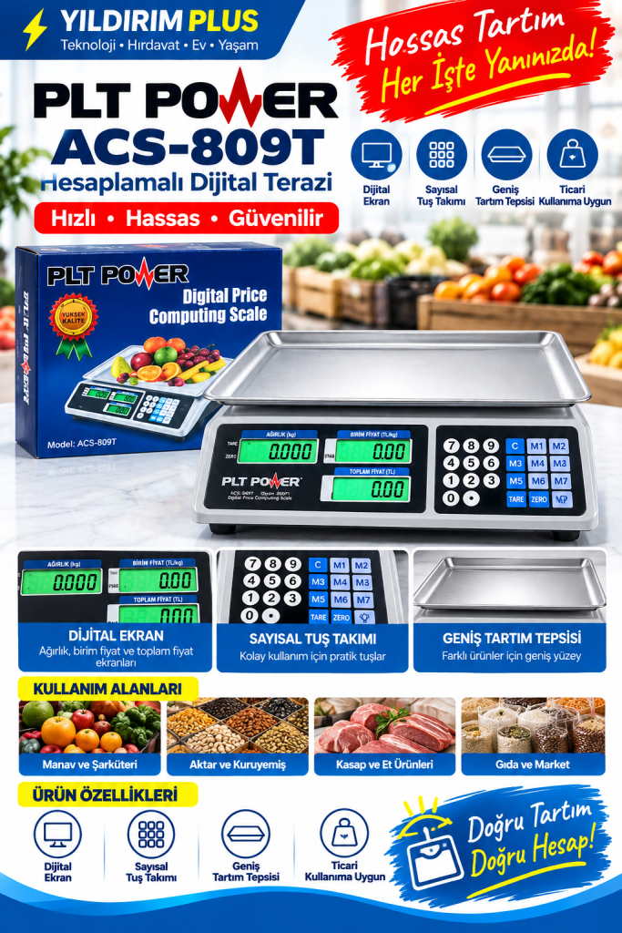 yıldırım plus hassas tartım terazisi