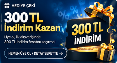 Üye ol, 300 TL indirim kazan