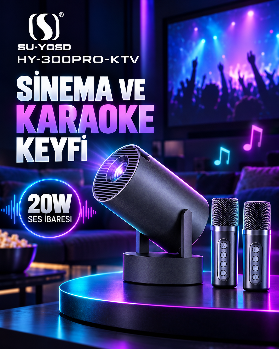 SU-YOSD HY-300PRO-KTV Karaoke Projeksiyon SU-YOSD HY-300PRO-KTV Karaoke Projeksiyon