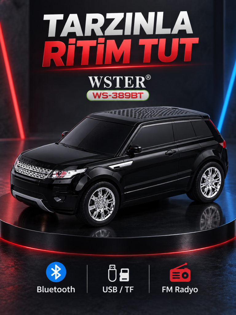 WSTER WS-389BT Araç Tasarımlı Hoparlör ürün görünümü