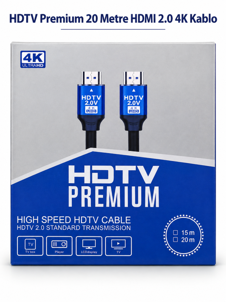 HDTV Premium 20 Metre HDMI 2.0 4K Kablo ürün görseli