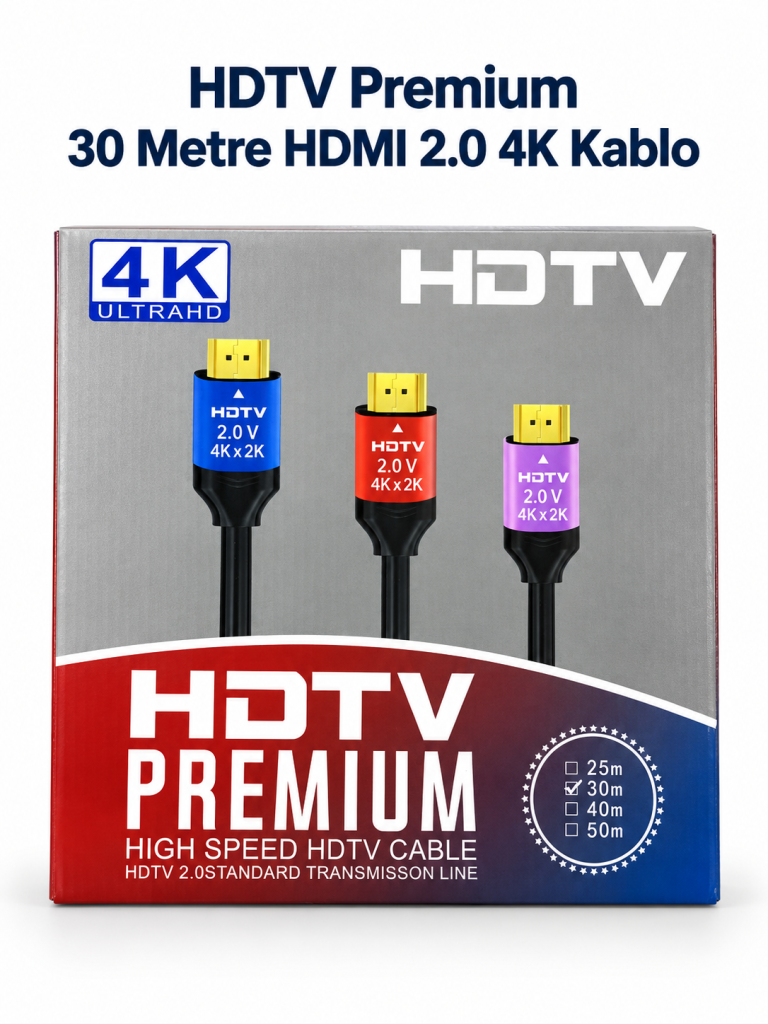 HDTV Premium 30 Metre HDMI 2.0 4K Kablo ürün görseli