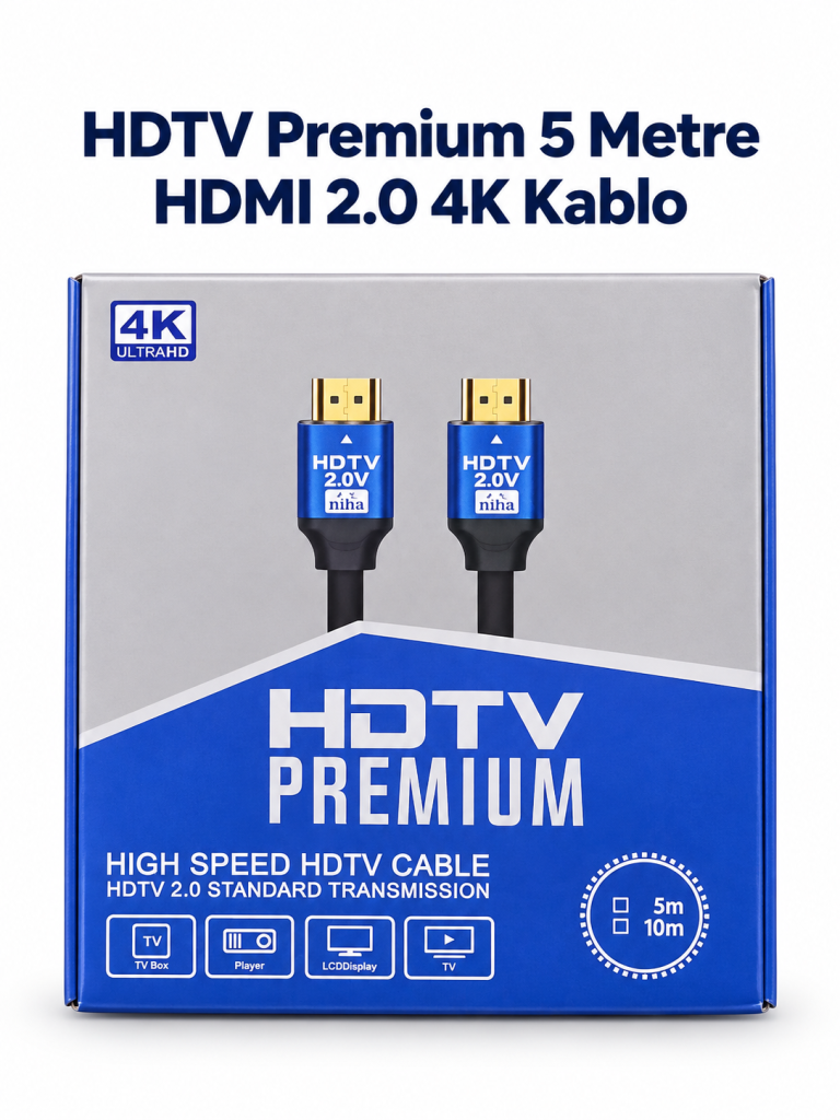 HDTV Premium 5 Metre HDMI 2.0 4K Kablo ürün görseli
