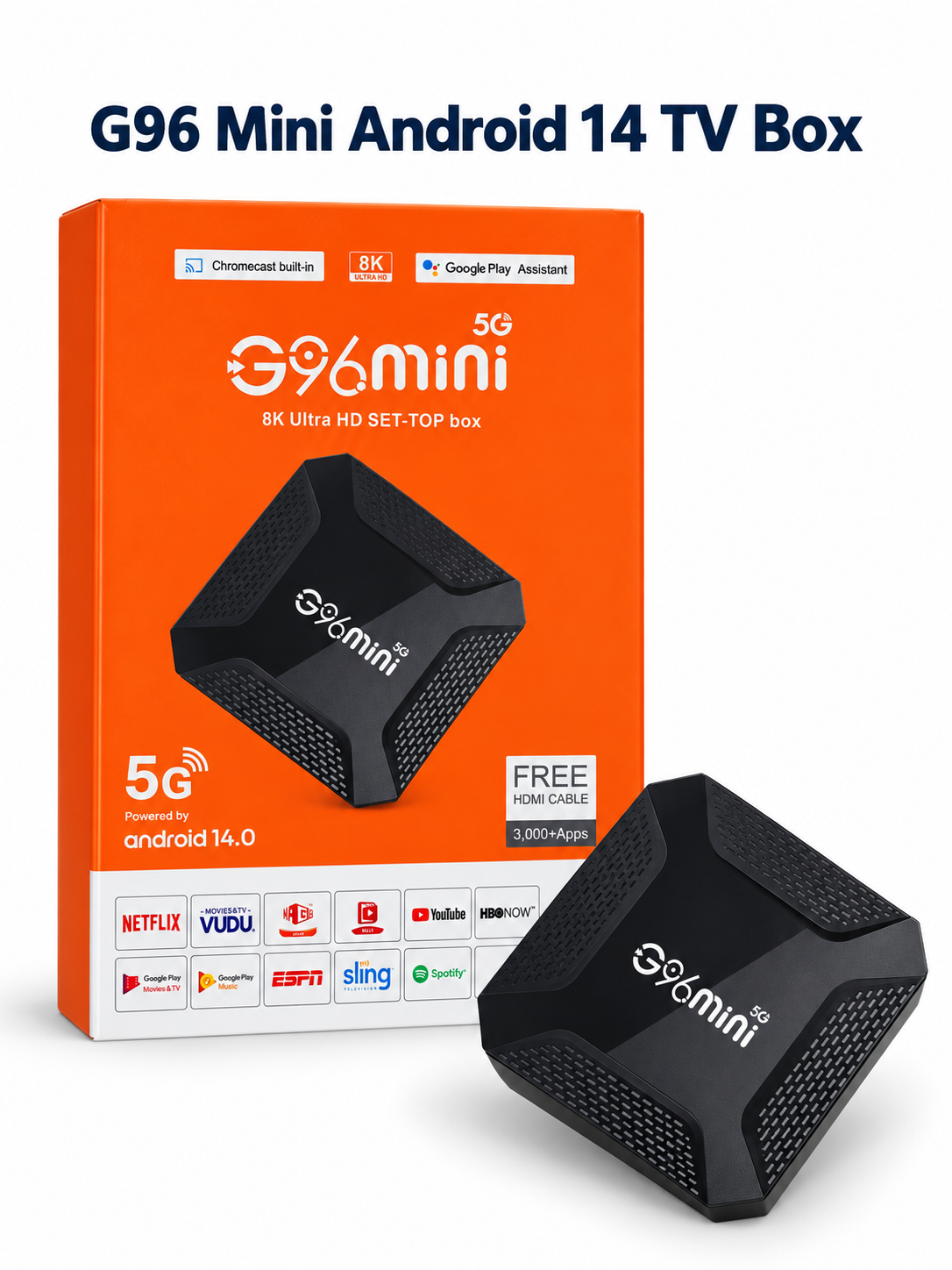 G96 Mini Android 14 TV Box - Youtube & Google Erişim G96 Mini Android 14 TV Box ürün görseli
