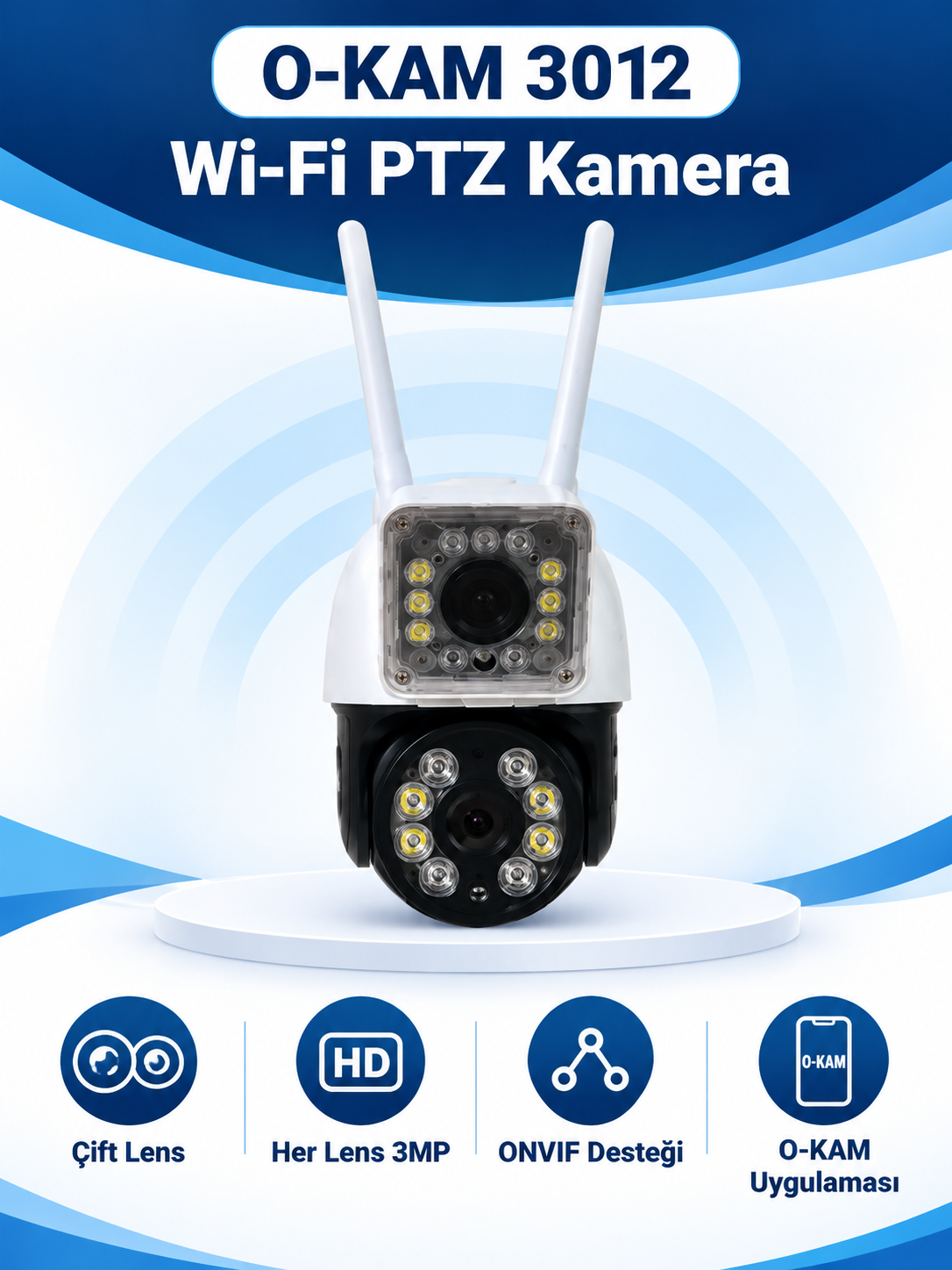 yea 20260922 080 O-KAM 3012 Wi-Fi PTZ Kamera ürün görünümü