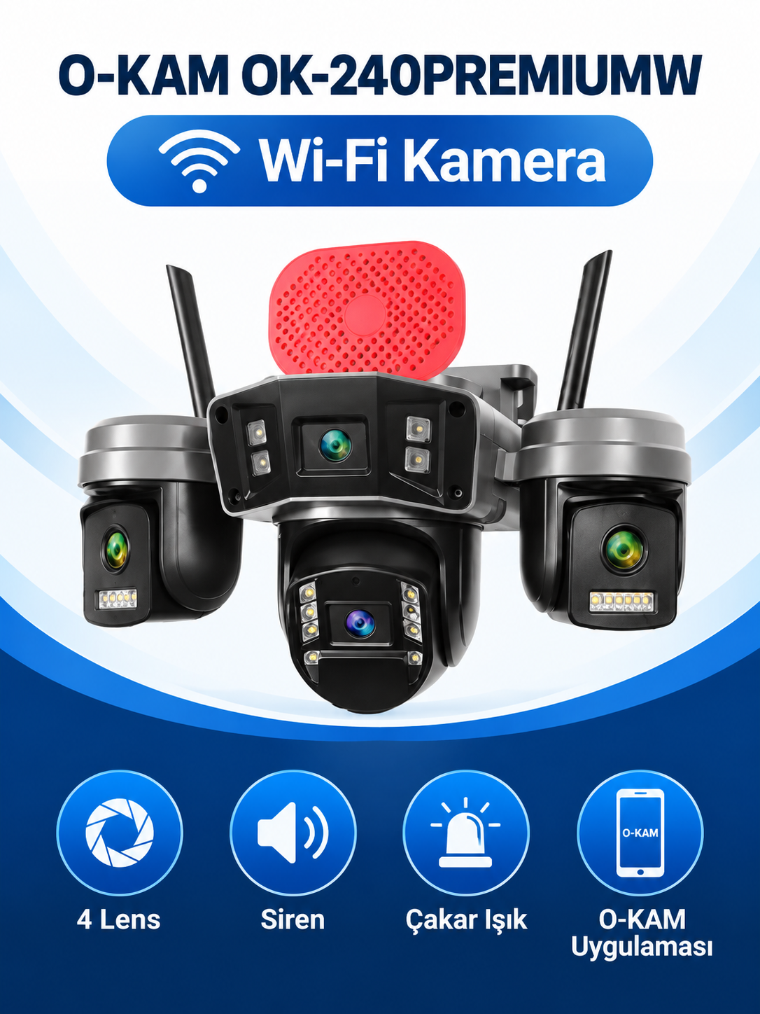 yea 20260922 088 O-KAM OK-240PREMIUMW Wi-Fi Kamera ürün görünümü