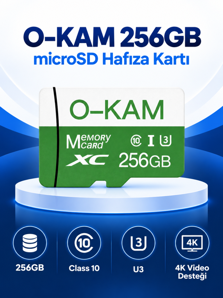 O-KAM 256GB microSD Hafıza Kartı ürün görünümü