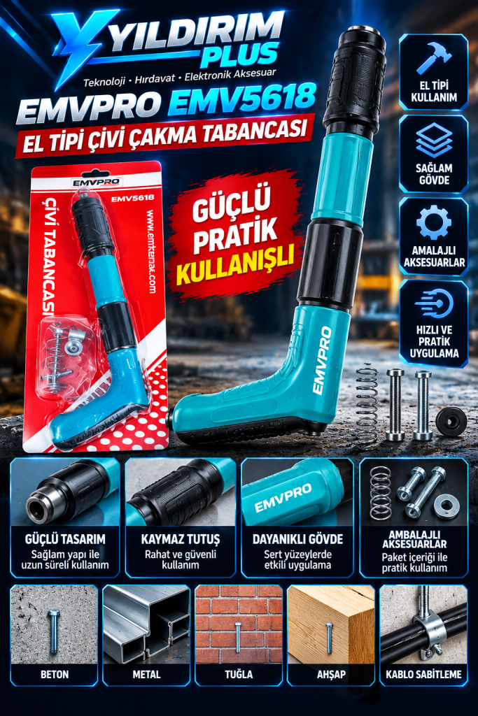 emvpro emv5618 Çivi Çakma tabancası