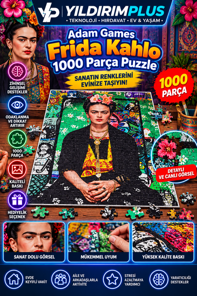 frida kahlo 1000 parça puzzle poster