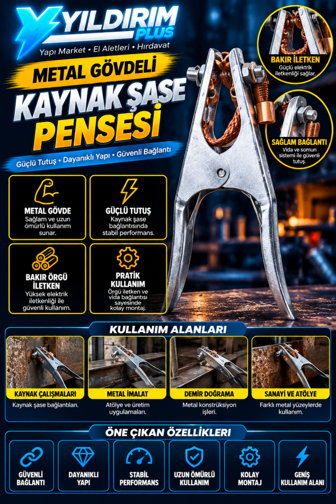 metal gövdeli kaynak Şase pensesi (1)