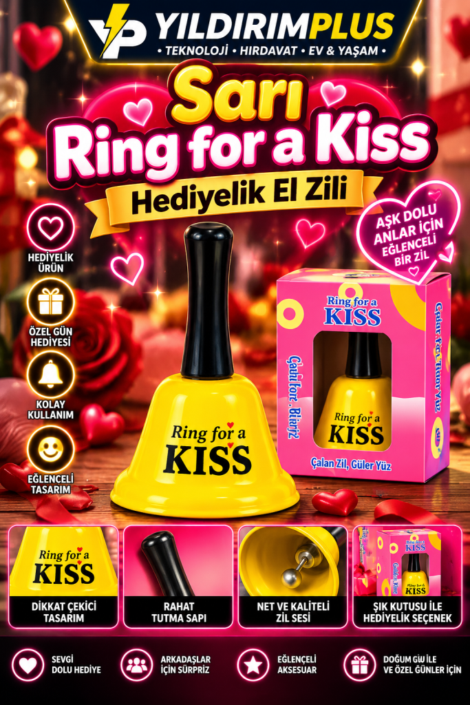 neon aşk temalı hediyelik zil posterii