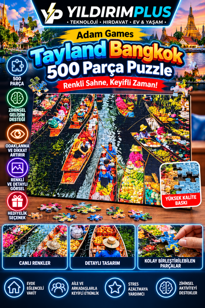 tayland bangkok 500 parça puzzle