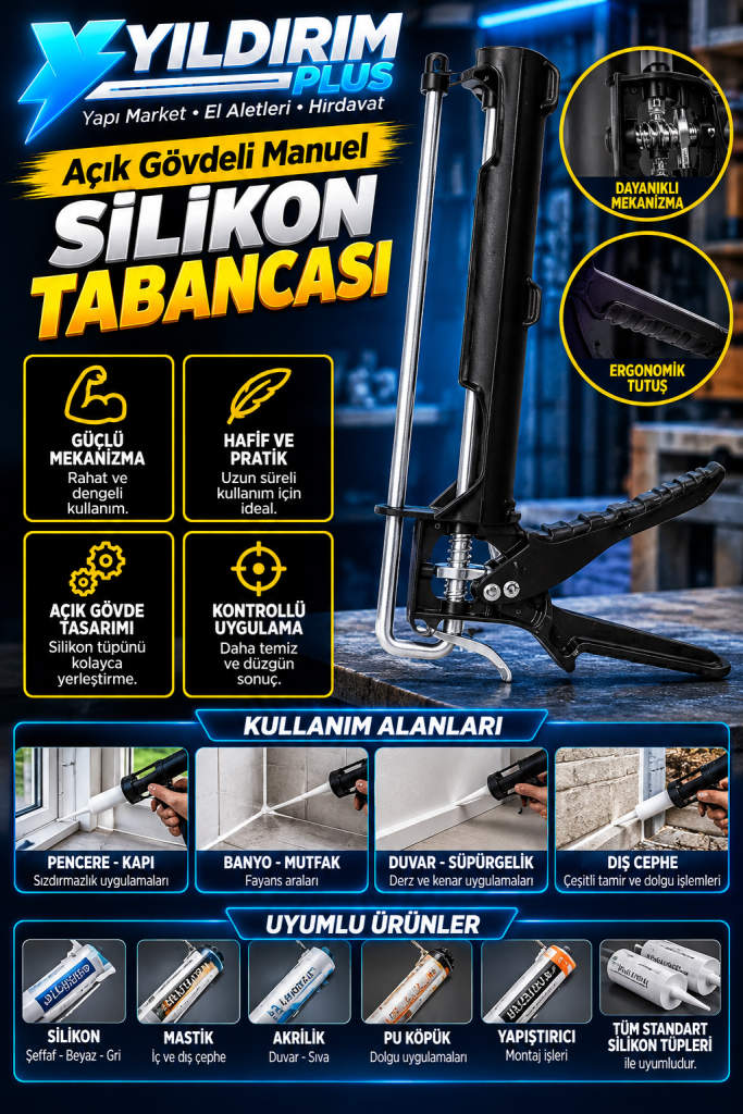 yıldırım plus silikon tabancası tanıtımı
