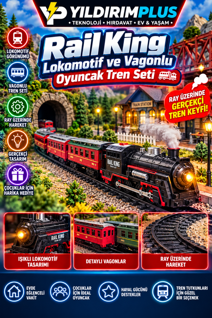 yıldırımplus rail king tren seti bileġi