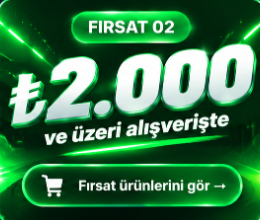 Sepette Ekstra Fırsat 02: ₺2.000 ve üzeri alışverişte fırsat ürünleri